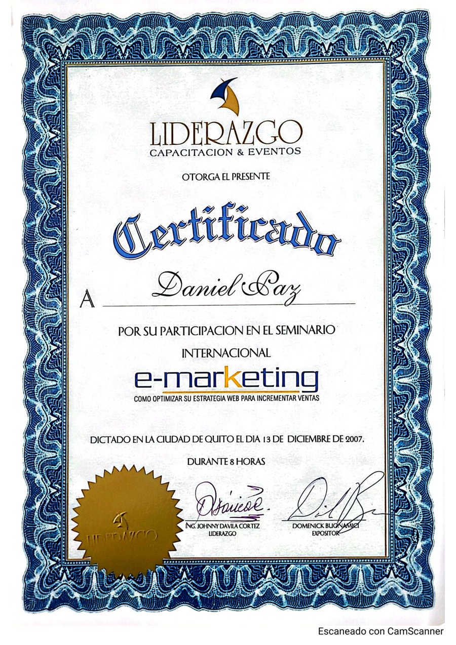 Certificado e-Marketing